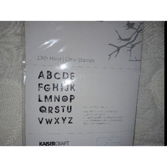 5/$25 KaiserCraft Rubber Stamps Grunge Alphabet Font Art 13th Hour - Picture 4 of 4